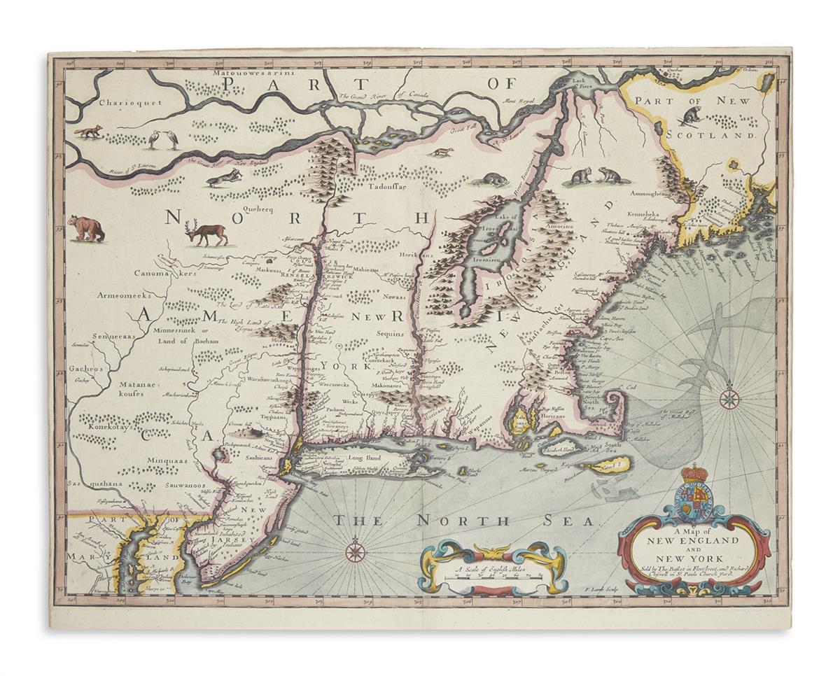 SPEED, JOHN. A Map of New England and New York.